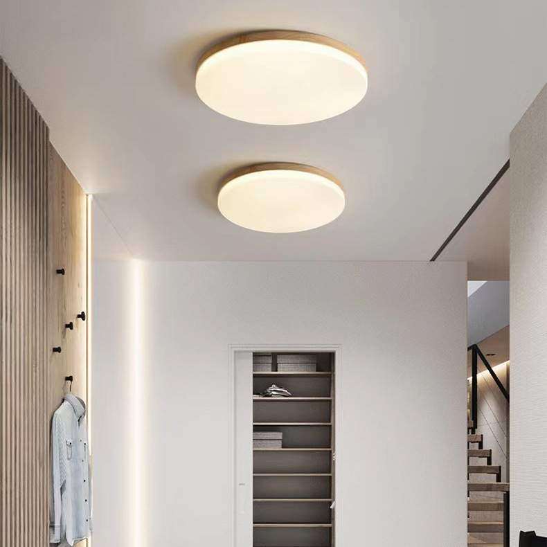 2025年北欧原木风led吸顶灯led卧室房间简约实木网红灯具网红爆款,淘宝优惠券,粉丝福利购,淘宝优惠卷