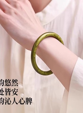 天然檀香木手镯新中式木质叮当镯