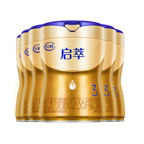 【会员】飞鹤启萃3段奶粉官方旗舰店6罐750g三段婴幼儿配方牛奶粉 - 图3