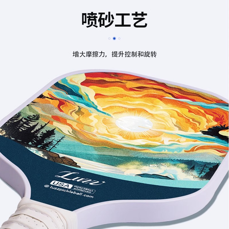 Luzz高端专业T700碳纤维匹克球球拍时尚原创设计专业匹克球球拍板 - 图1