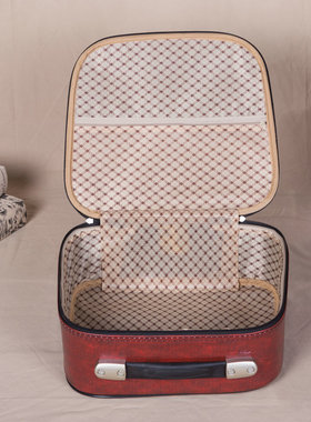 复古皮箱陈列道具手提箱收纳储物A礼品箱子样板房橱窗装饰摆件摆