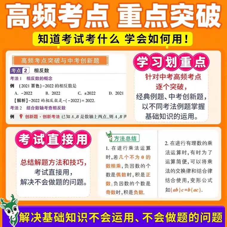 2024版万唯中考初中基础知识点大全七八九年级生物地理语文数学英语物理化学政治历史2022初一初二初三总复习资料书小四门教辅万维 - 图1