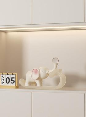 如意大象摆件招财客厅电视柜玄关家居装饰寓意好的开业乔迁礼品