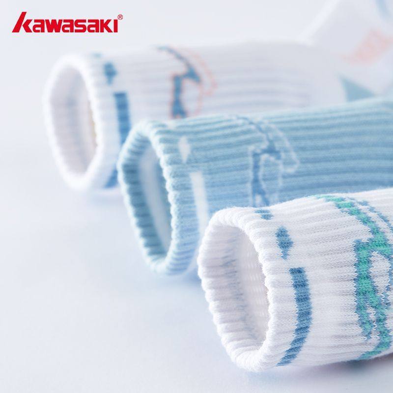 川崎Kawasaki冰川运动袜舒适耐磨透气防臭加厚专业羽毛球袜篮球袜 - 图2