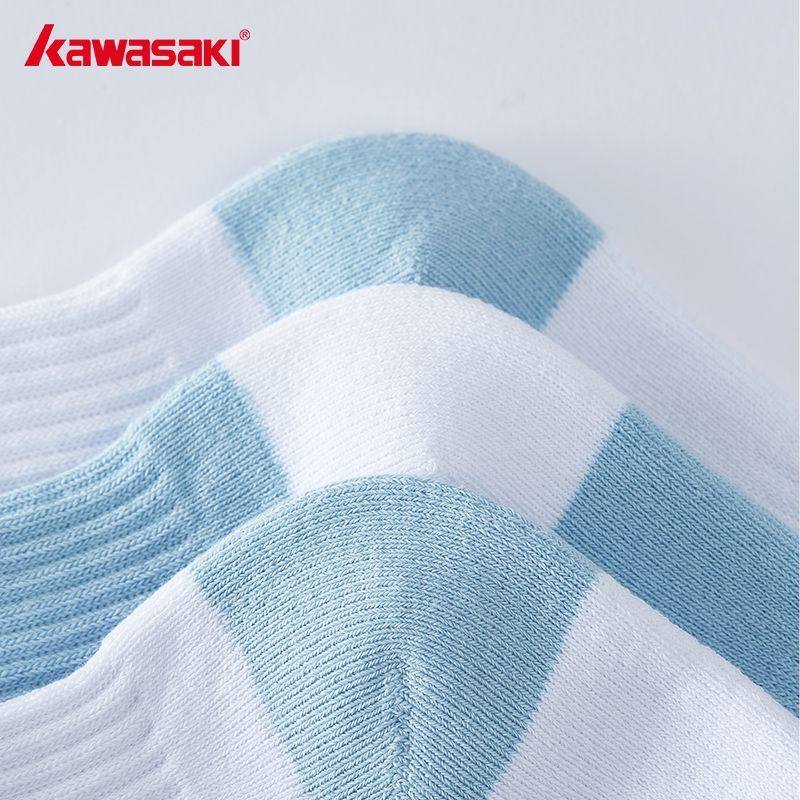 川崎Kawasaki冰川运动袜舒适耐磨透气防臭加厚专业羽毛球袜篮球袜 - 图1