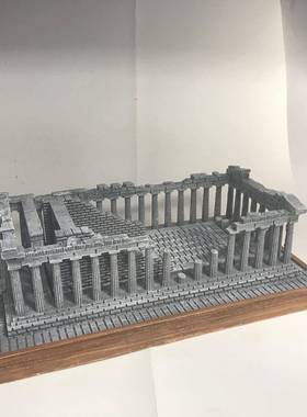 ZB0006家居摆件脂艺品创意世摆件界名建筑希腊雅典卫城工工艺品树