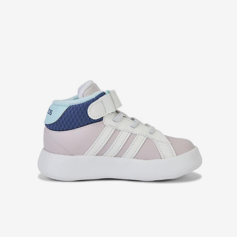 Adidas/阿迪达斯正品GRAND COURT MID I婴童保暖运动鞋JR2582,淘宝优惠券,粉丝福利购,淘宝优惠卷