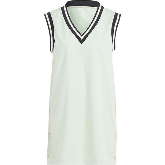 Adidas genuino trébol moda mujer vestido casual sin mangas con cuello en V IS5263