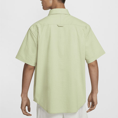 Nike/耐克正品Life男士短袖透气泡泡纱系扣短袖衬衫FN3223-371 - 图0