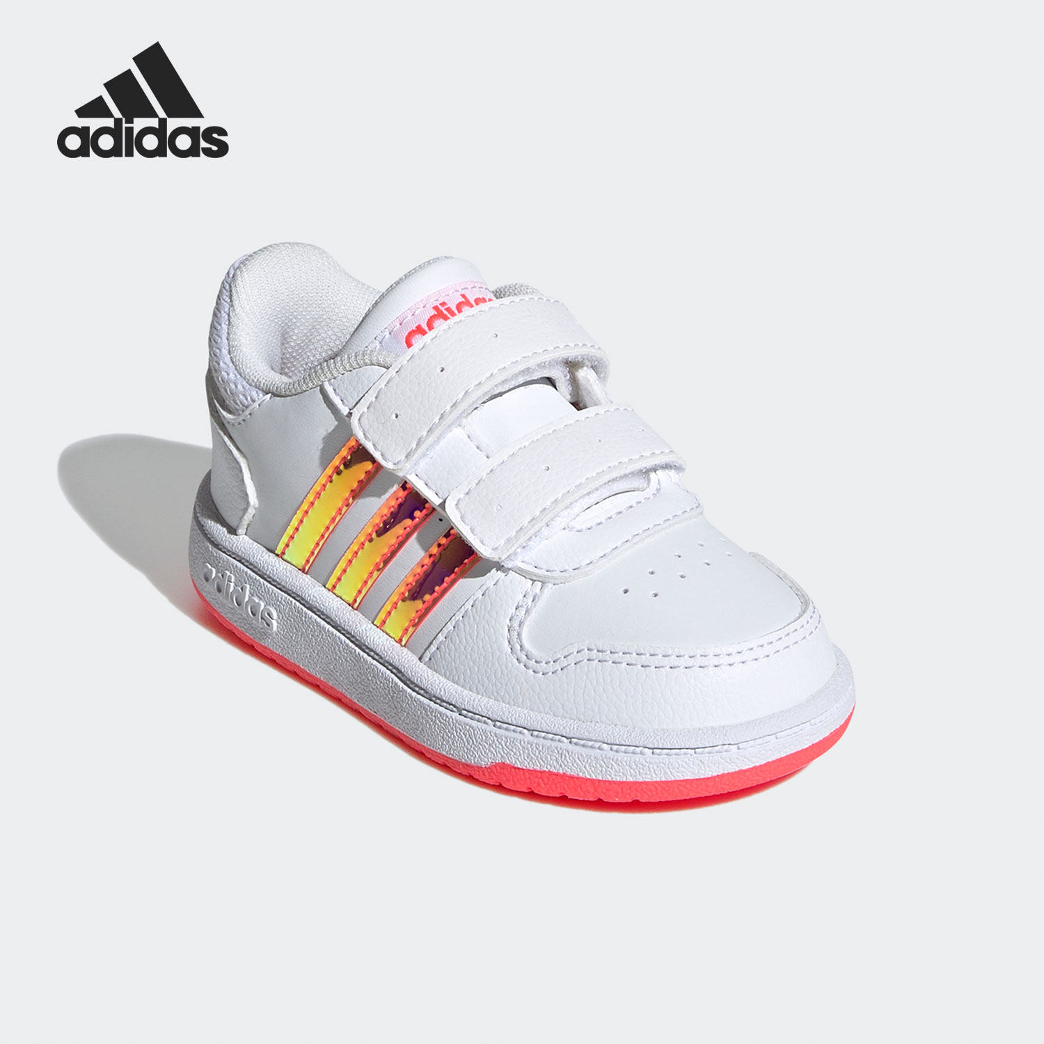 Adidas/阿迪达斯正品HOOPS 2.0 CMF I婴童低帮运动鞋 FW7614,淘宝优惠券,粉丝福利购,淘宝优惠卷