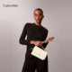 CK women's flap pebbled chain shoulder crossbody bag