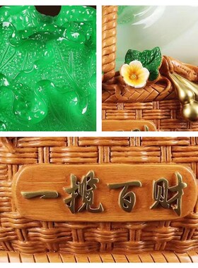 家居白菜摆件工艺品一揽百财家里玄D关电视机柜酒柜隔断博古架摆