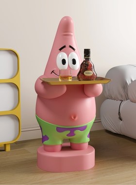 比奇堡扛派d大星电视柜旁边客厅沙发艺术落地大型摆件大号乔迁礼