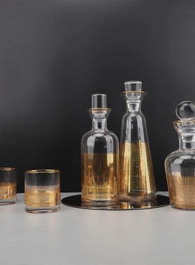 欧式创意玻璃红酒醒酒器酒t具酒杯套装摆件客厅酒柜餐厅家居装饰