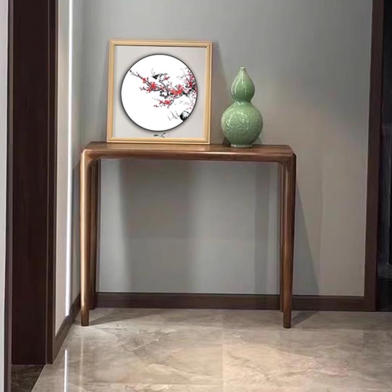 需定制北欧实木玄关桌现代简约墙边供桌长条案边桌新中式玄关台靠 - 图3