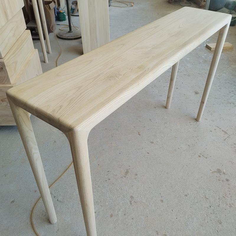 需定制北欧实木玄关桌现代简约墙边供桌长条案边桌新中式玄关台靠 - 图0