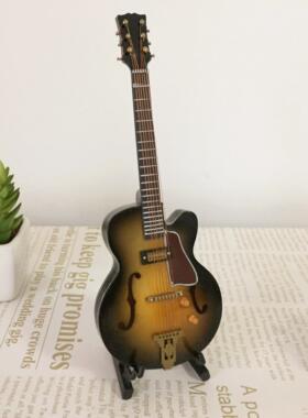 可刻字手工木制电贝司电吉他模型西洋乐器模型摆件圣诞节生日礼物