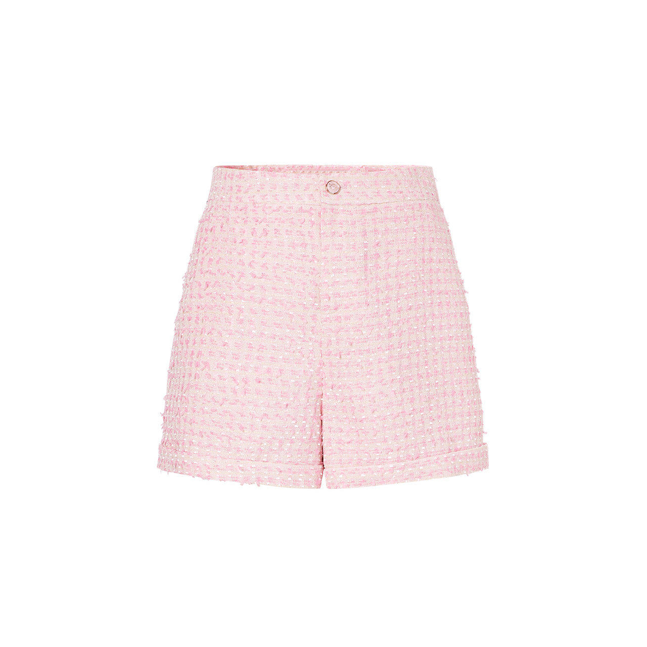 MOISSAC摩萨克夏法式小香风甜美粉千金风粗花呢H型短裤女,淘宝优惠券,粉丝福利购,淘宝优惠卷