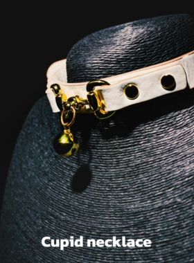 真皮铃铛颈圈项圈颈套男女choker