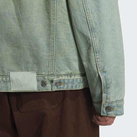 adidas阿迪达斯三叶草男子DENIM PAD 运动休闲棉服牛仔外套KC2624