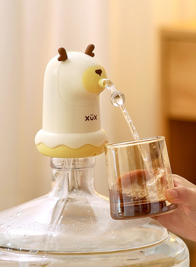 小鹿头桶装水抽水器饮水机按压