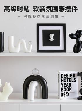 意式极简摆件高级感小众电视柜壁龛客厅玄关软装饰品轻奢高档艺术