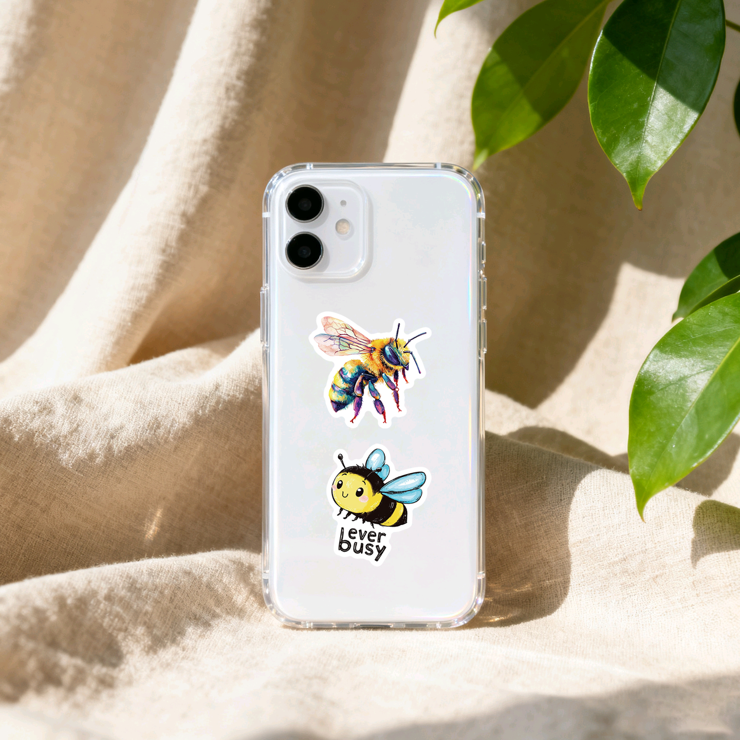 50张可爱花园蜜蜂贴纸创意昆虫小蜜蜂采蜜卡通贴画装饰手机壳笔记本背景墙鞋柜水杯平板吉他DIY橱窗防水贴画,淘宝优惠券,粉丝福利购,淘宝优惠卷