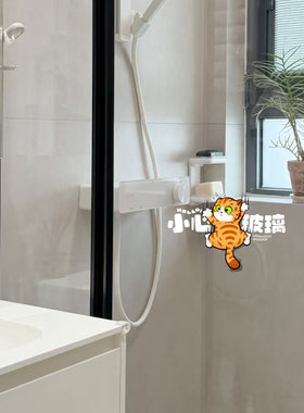 招吉猫小心玻璃静电贴纸提示贴