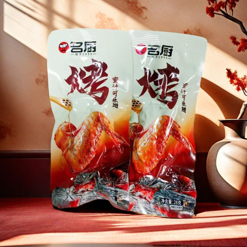 名厨蜜汁可乐鸭翅28g肉质鲜嫩口感丰富休闲熟食卤味即食真空零食 - 图1
