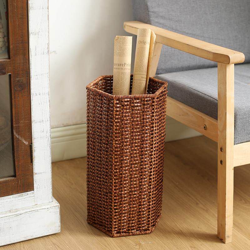 KENS彷藤编伞桶民宿咖啡馆家用门口落地雨伞收纳层架覆古日式雨伞,淘宝优惠券,粉丝福利购,淘宝优惠卷