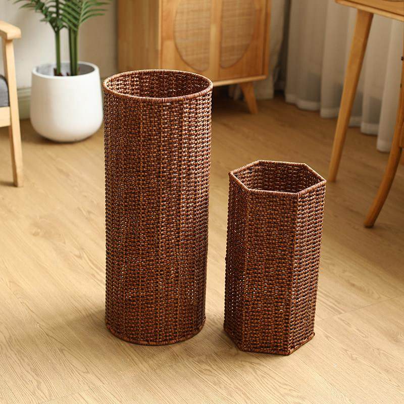 KENS彷藤编伞桶民宿咖啡馆家用门口落地雨伞收纳层架覆古日式雨伞,淘宝优惠券,粉丝福利购,淘宝优惠卷