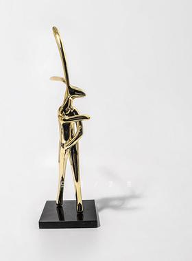 空合可爱创意样板间儿童房床头柜跳舞兔子摆件售楼部卧室客厅装饰