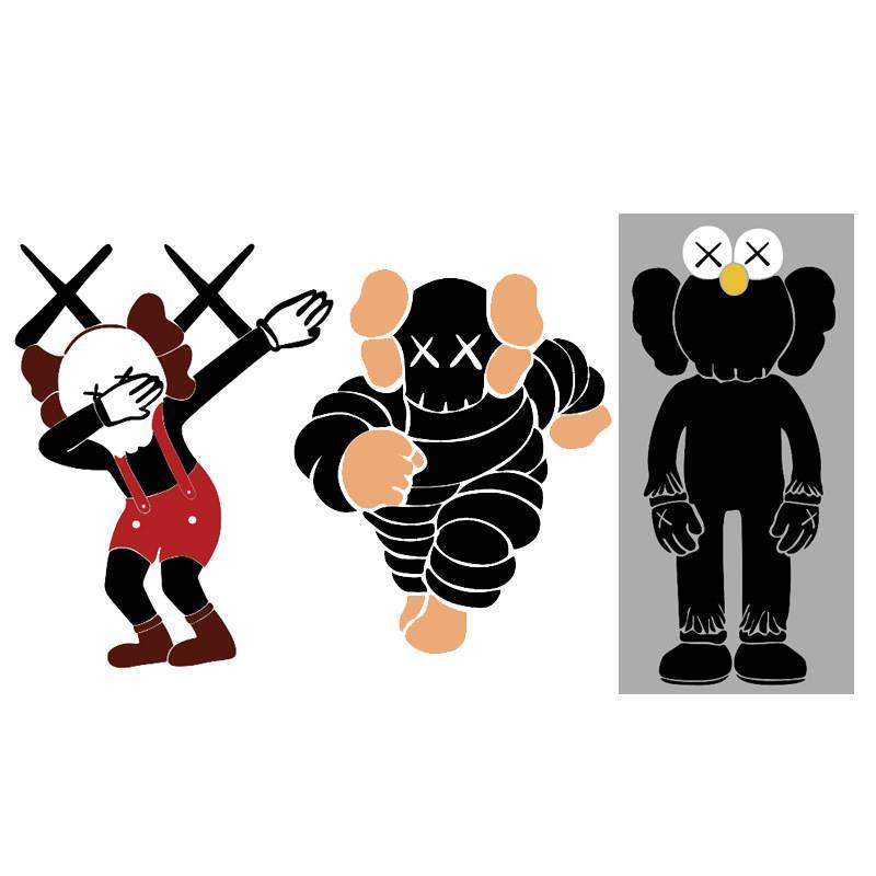 网红理发店墙面装饰品美发廊背景创意形象墙贴纸暴力熊工业风挂画,淘宝优惠券,粉丝福利购,淘宝优惠卷