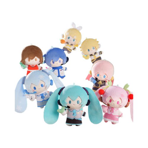 【官方正版现货秒发】初音未来miniQ毛绒玩偶挂件周边 - 图3