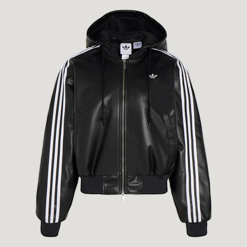Adidas/阿迪达斯正品三叶草女士日常连帽保暖耐穿休闲棉服KU6857 - 图2