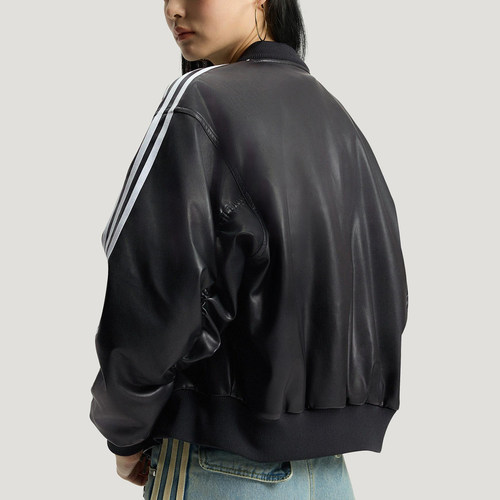 Adidas/阿迪达斯正品三叶草女士日常连帽保暖耐穿休闲棉服KU6857 - 图1