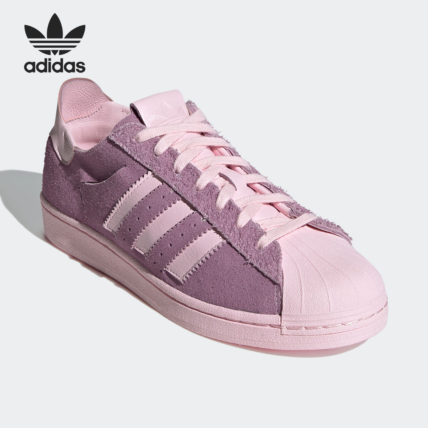 Adidas/阿迪达斯正品三叶草SUPERSTAR男女经典贝壳头鞋 FZ0996 - 图1