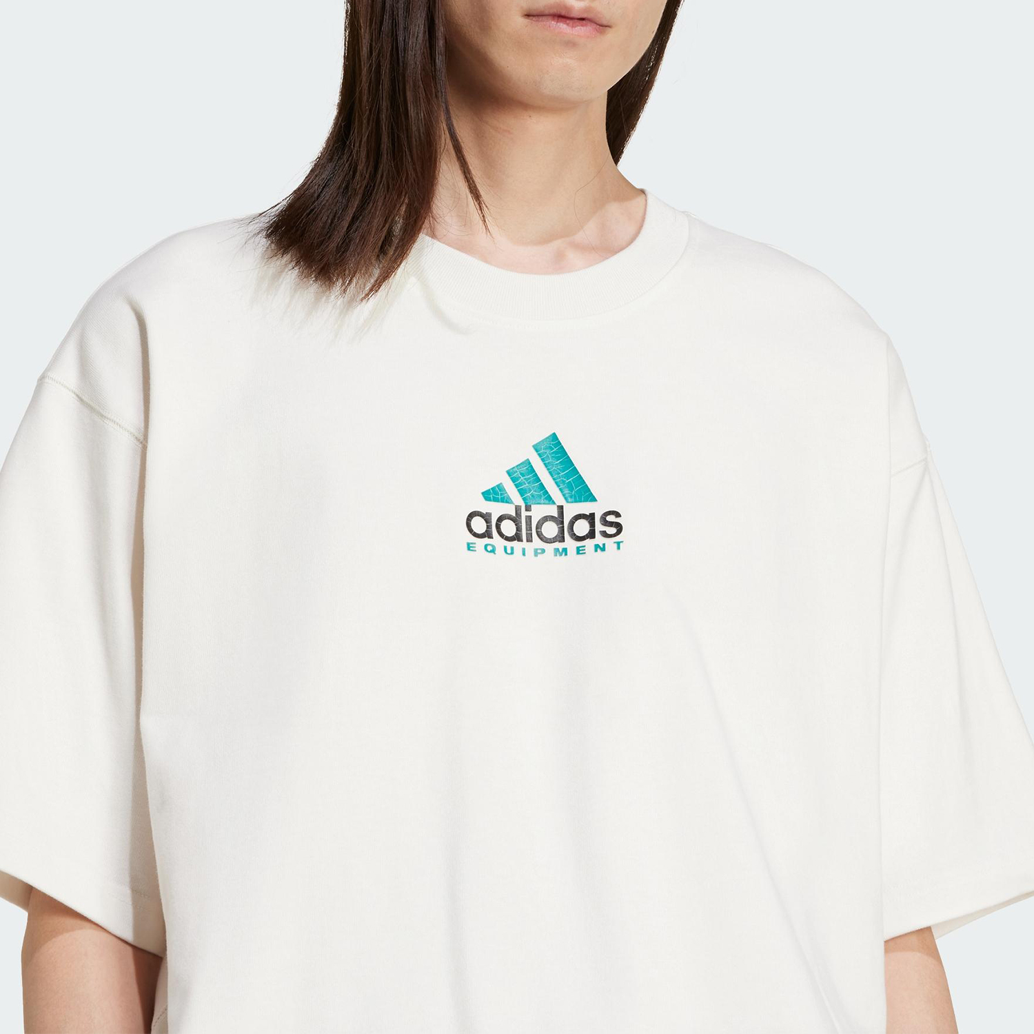 Adidas/阿迪达斯正品EQT GFX TEE 2男士运动圆领落肩袖短袖JN4845 - 图2