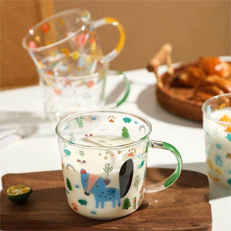 玩家 牛奶杯微波炉可加热专用杯子儿童早餐杯烘焙玻璃量杯带刻度,淘宝优惠券,粉丝福利购,淘宝优惠卷