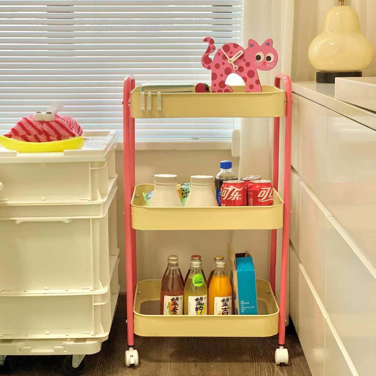 家用收纳小无品牌/边推车客厅多层零食校移动几学学生书画包笔图,淘宝优惠券,粉丝福利购,淘宝优惠卷