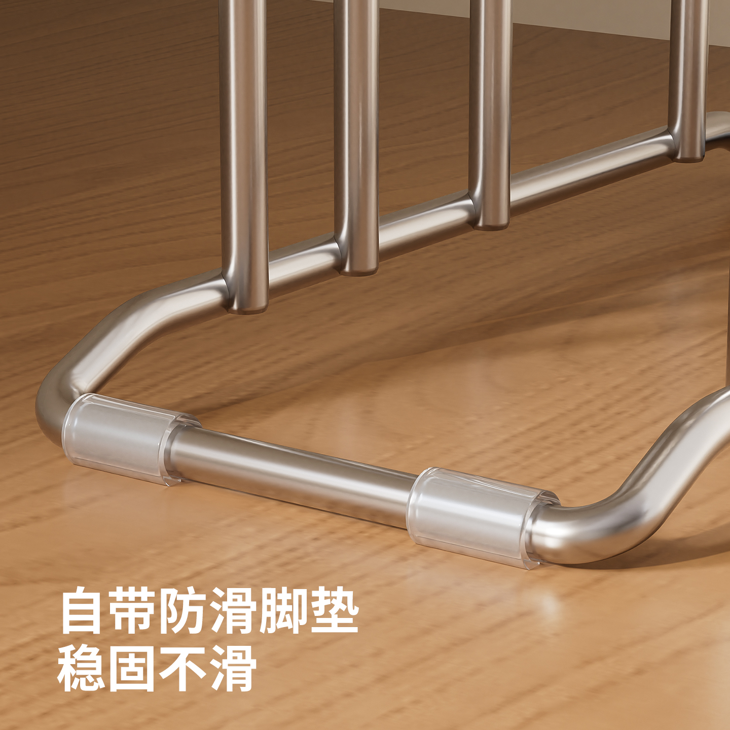 整理师推荐不锈钢锅盖架锅盖放置器菜板架子厨房坐式台面砧板支架 - 图3