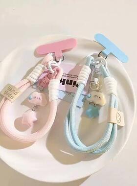 ins风无语云朵手机挂绳手腕款星星腕带短款相机挂链可爱卡通防丢