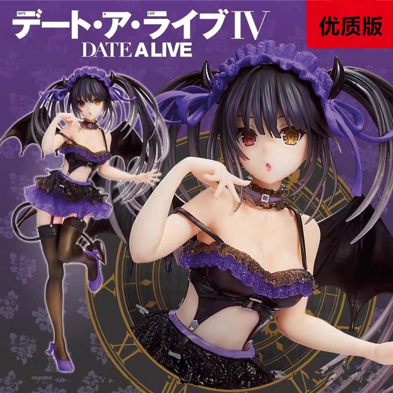 Date A Live Tokisaki Kuangsan Little Devil Figure Desktop Case Ornament Decoration Two-Dimensional Beautiful Girl Desktop