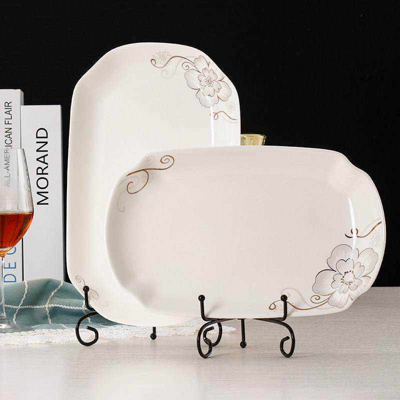 鱼盘家用2超大方形鱼盘创意矩形景德镇陶瓷鲟鱼耐热蒸鱼盘,淘宝优惠券,粉丝福利购,淘宝优惠卷