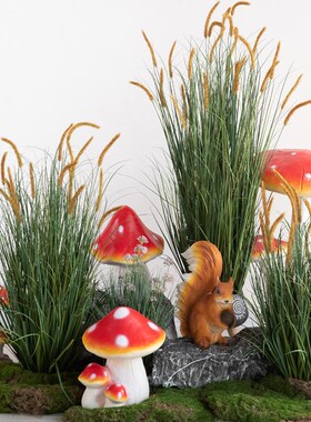 快速发货仿真蘑菇室内落地造景装饰橱窗花艺户外别V墅庭院摆件拍