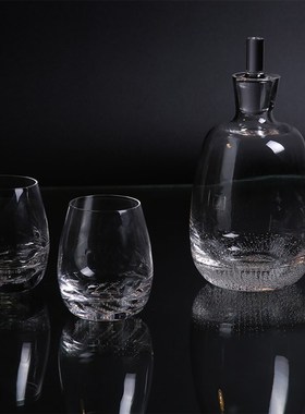 样板房间厨房餐j厅酒吧桌面酒柜威士忌红酒酒具套装创意醒酒器摆