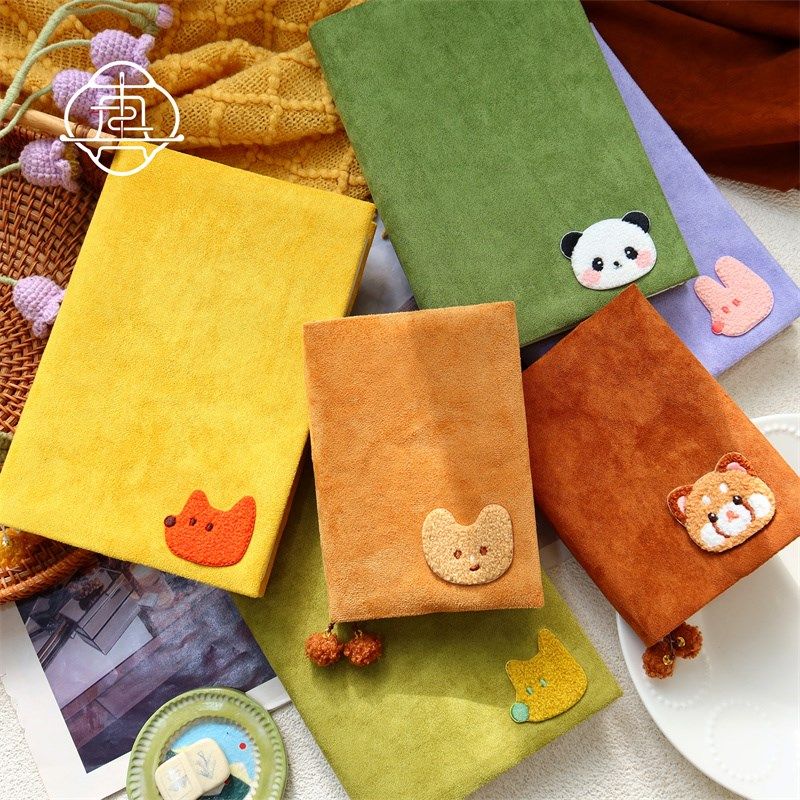 真我 绒绒小动物 可爱刺绣手工手账手帐本书衣A5RA6记事本笔记日,淘宝优惠券,粉丝福利购,淘宝优惠卷