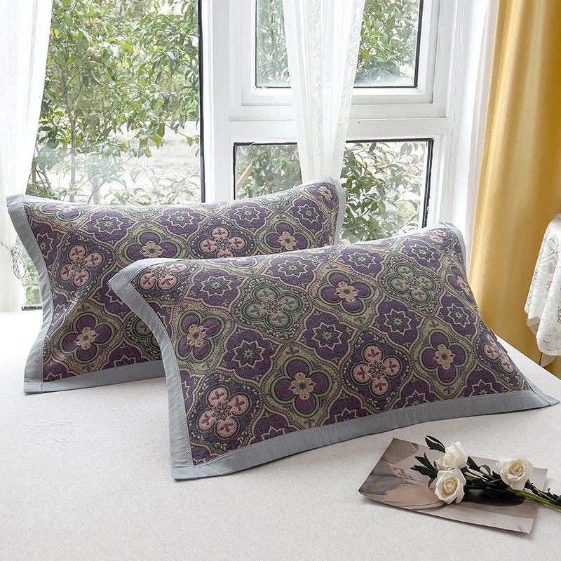 枕巾2023新款纯棉纱布枕巾枕头垫防头油全棉单人一对装防螨抗菌,淘宝优惠券,粉丝福利购,淘宝优惠卷