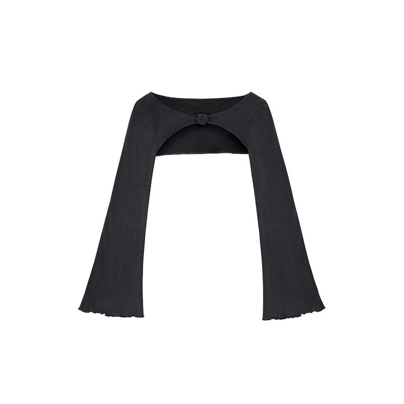 SagiDolls少女斗志拯救衣橱!暗黑玫瑰短款百搭长袖罩衫防晒衫外套,淘宝优惠券,粉丝福利购,淘宝优惠卷