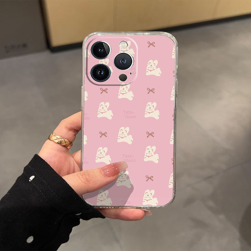 维加ins粉色小狗手机壳iPhone13保护套11卡通款